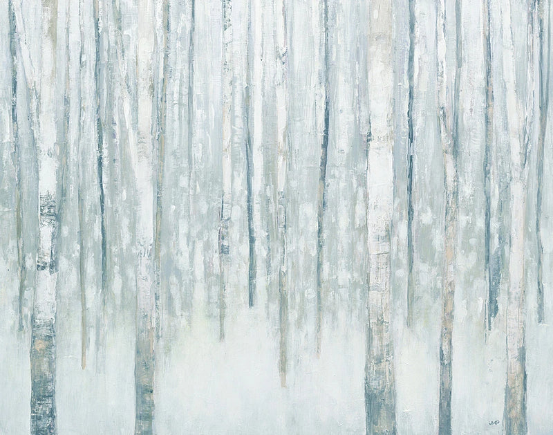 Birches in Winter Blue Gray by Julia Purinton