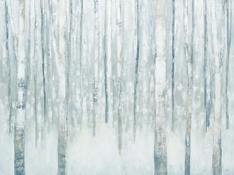 Birches in Winter Blue Gray by Julia Purinton
