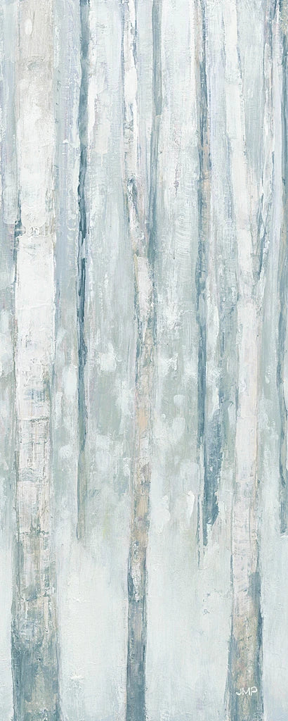 Birches in Winter Blue Gray Panel III by Julia Purinton