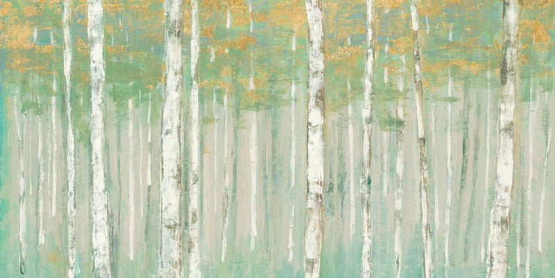 Birchs at Sunrise Gold Crop by Julia Purinton