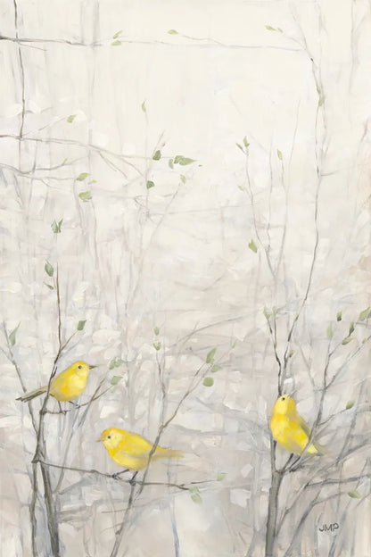 Birds in Trees I by Julia Purinton. SKU 70138h. Archival Giclee Fine art print for wall decor.