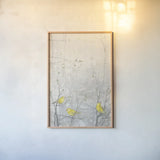 Birds in Trees I by Julia Purinton. shown as a paper print in a natural frame. Available as a archival giclee rolled canvas, fine art paper, or poster print. SKU 70138h.