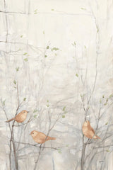 Birds in Trees I Brown by Julia Purinton. SKU 72207h. Archival Giclee Fine art print for wall decor.