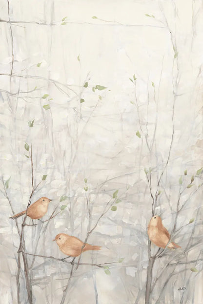 Birds in Trees I Brown by Julia Purinton. SKU 72207h. Archival Giclee Fine art print for wall decor.