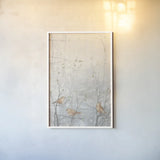 Birds in Trees I Brown by Julia Purinton. shown as a paper print in a white frame. Available as a archival giclee rolled canvas, fine art paper, or poster print. SKU 72207h.