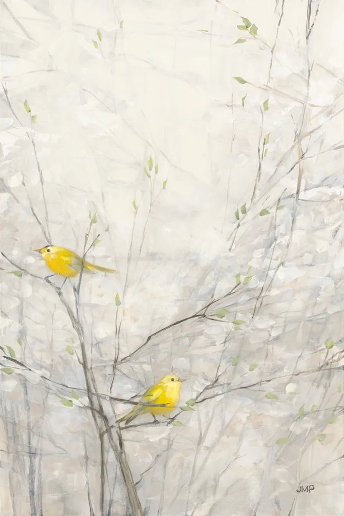 Birds in Trees II by Julia Purinton. SKU 70139h. Archival Giclee Fine art print for wall decor.