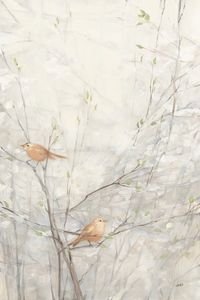 Birds in Trees II Brown by Julia Purinton. SKU 72208h. Archival Giclee Fine art print for wall decor.