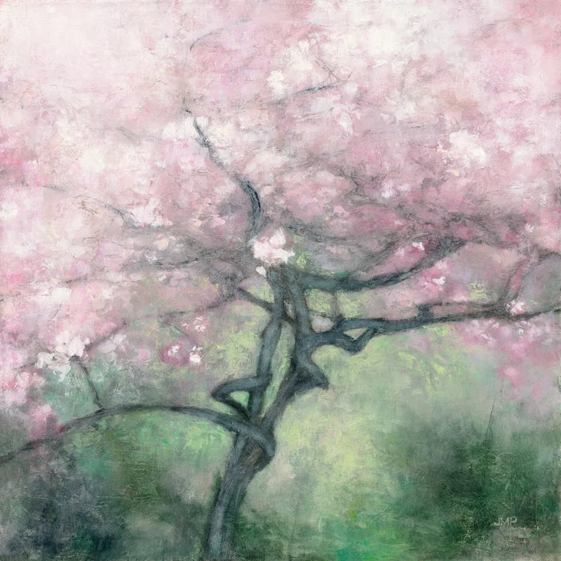 Blooming Apple Tree by Julia Purinton. SKU 63247a. Archival Giclee Fine art print for wall decor.