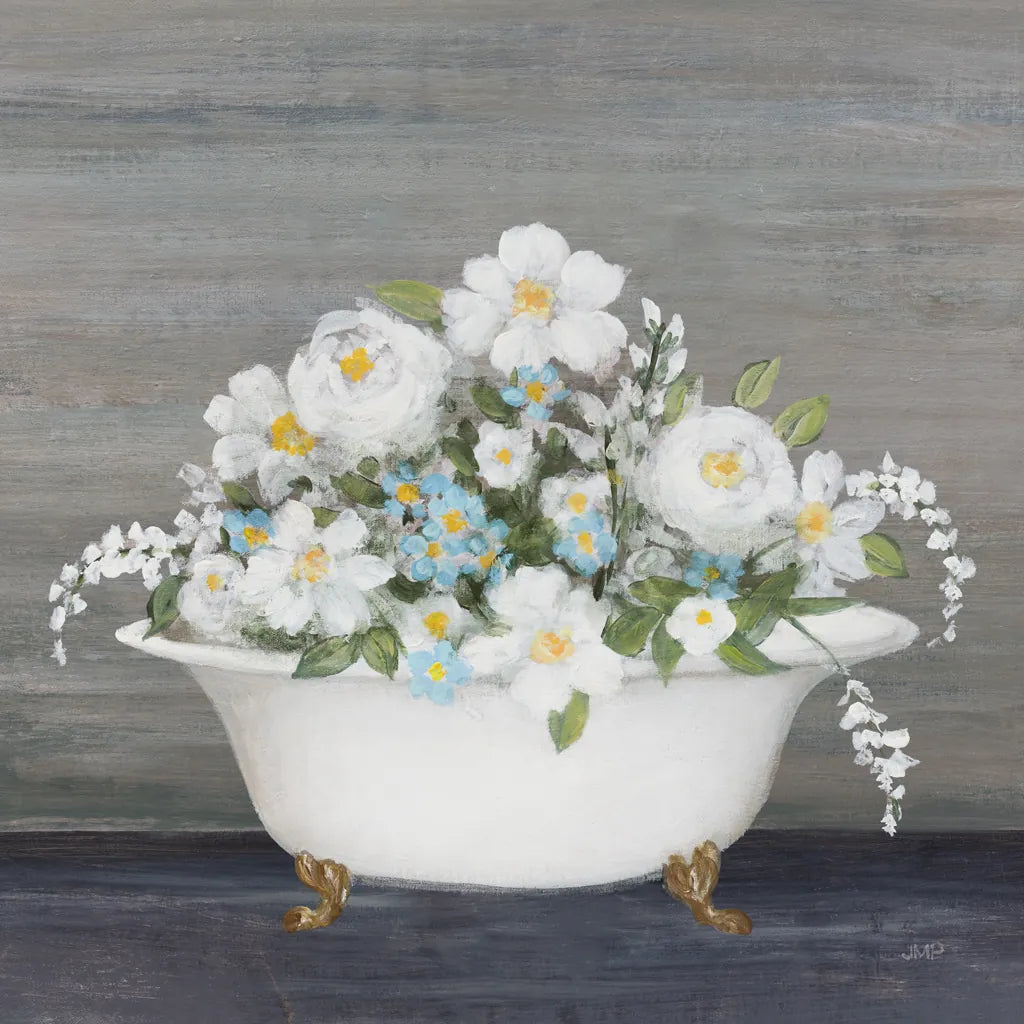 Blooming Bath by Julia Purinton. SKU 83500a. Archival Giclee Fine art print for wall decor.