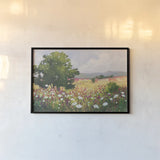 Blooming Horizon by Julia Purinton. shown as a paper print in a black flame. Available as a archival giclee rolled canvas, fine art paper, or poster print. SKU 95726i.