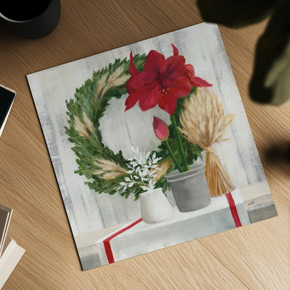 Blooms of the Season by Julia Purinton. Shown as a detailed flat fine art print, highlighting archival giclee quality. Available as an archival giclee rolled canvas, fine art paper, or poster print. SKU 75426a.