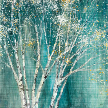 Blue Birch Flipped by Julia Purinton. SKU 47886a. Archival Giclee Fine art print for wall decor.