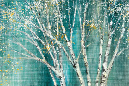 Blue Birch Horizontal by Julia Purinton. SKU 20937i. Archival Giclee Fine art print for wall decor.