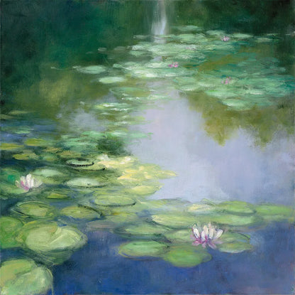 Blue Lily I by Julia Purinton. SKU 22437a. Archival Giclee Fine art print for wall decor.