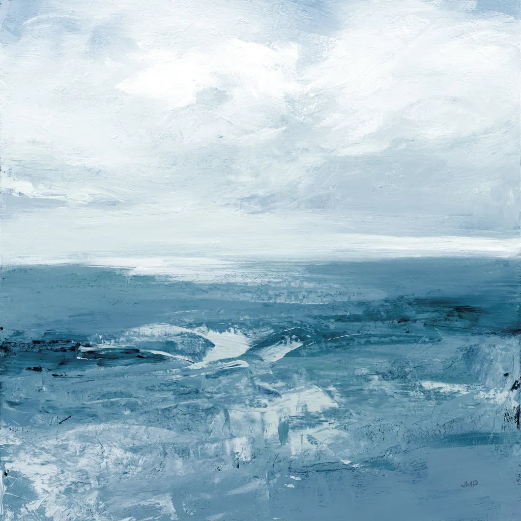 Blue Waves by Julia Purinton. SKU 73108a. Archival Giclee Fine art print for wall decor.