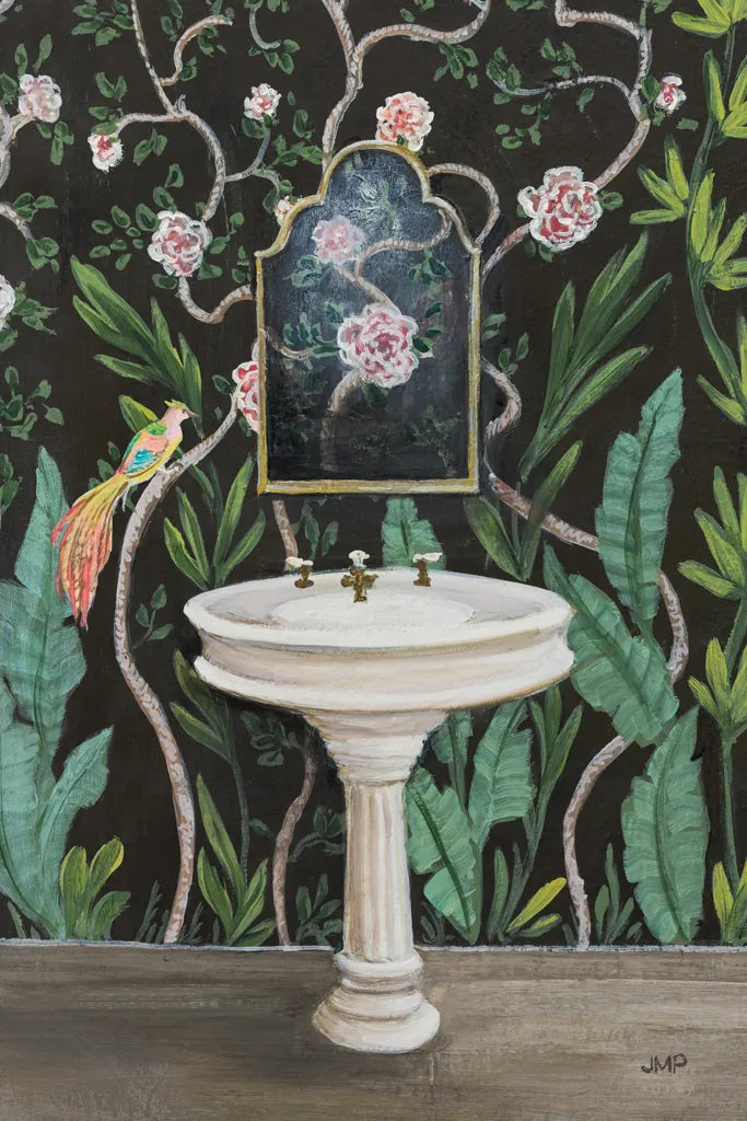 Botanical Bath I by Julia Purinton. SKU 84121h. Archival Giclee Fine art print for wall decor.