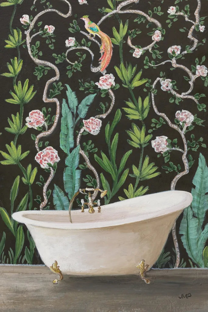 Botanical Bath II by Julia Purinton. SKU 84122h. Archival Giclee Fine art print for wall decor.