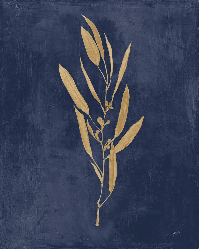 Botanical Study I Gold Navy by Julia Purinton