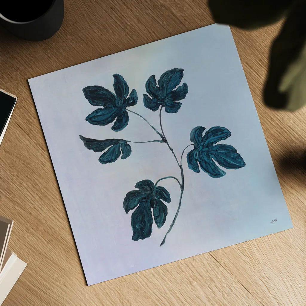 Botanical Study III Blue by Julia Purinton. Shown as a detailed flat fine art print, highlighting archival giclee quality. Available as an archival giclee rolled canvas, fine art paper, or poster print. SKU 49723a.