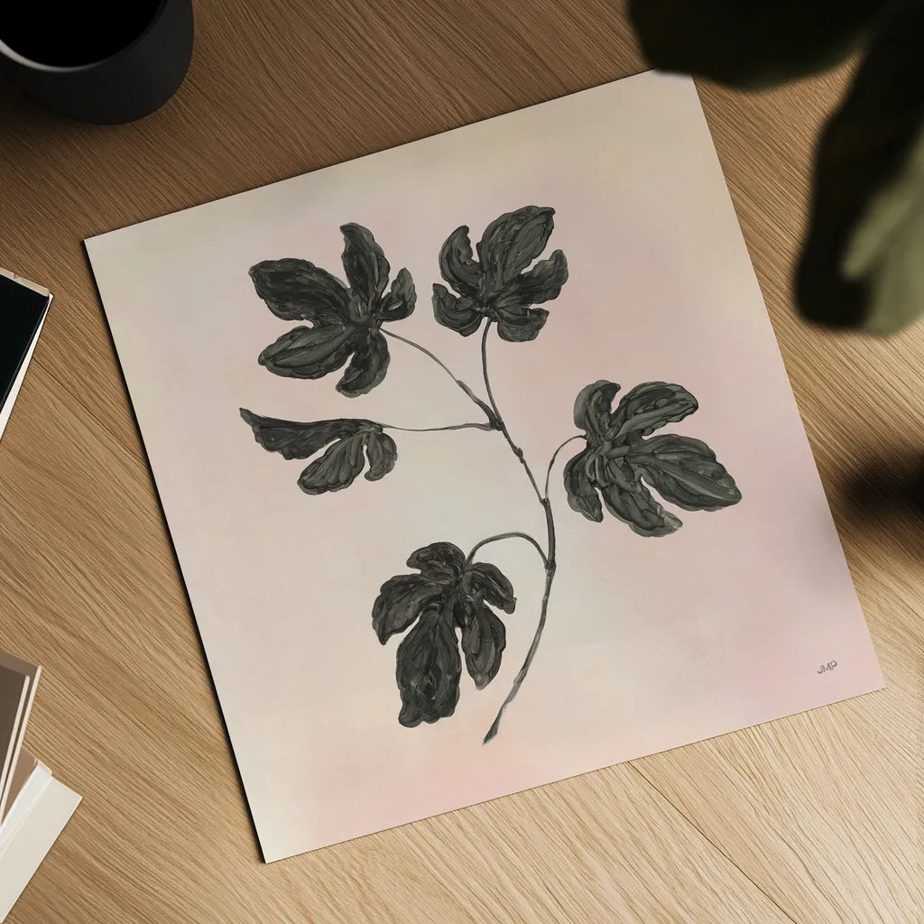Botanical Study III Blush by Julia Purinton. Shown as a detailed flat fine art print, highlighting archival giclee quality. Available as an archival giclee rolled canvas, fine art paper, or poster print. SKU 49726a.