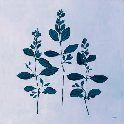 Botanical Study IV Blue by Julia Purinton. SKU 49724a. Archival Giclee Fine art print for wall decor.