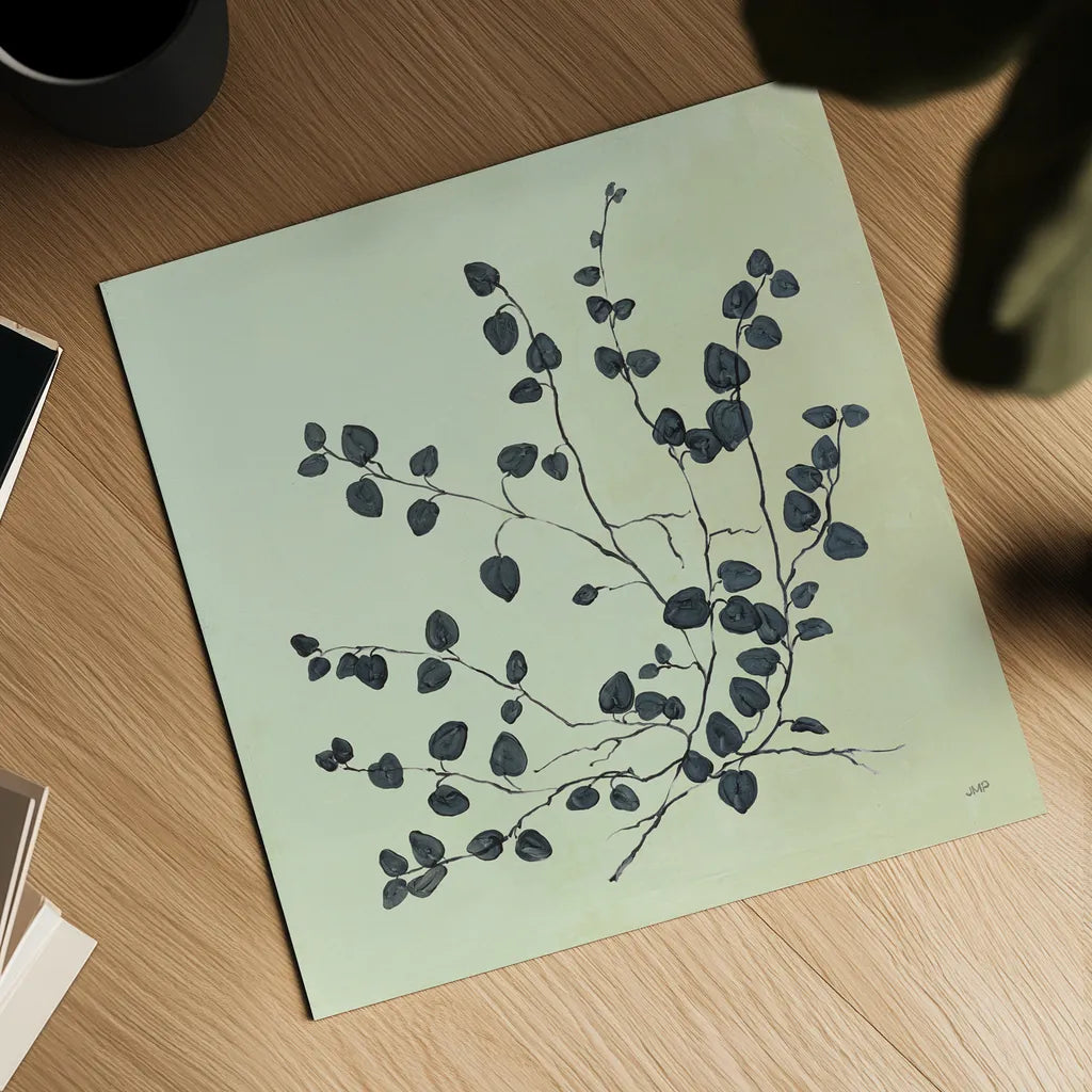 Botanical Study VII Sage by Julia Purinton. Shown as a detailed flat fine art print, highlighting archival giclee quality. Available as an archival giclee rolled canvas, fine art paper, or poster print. SKU 49729a.