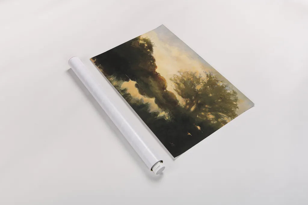 Breaking Dawn by Julia Purinton. shown as a rolled paper print. Available as archival giclee rolled canvas, fine art paper, or poster print. SKU 37724i.