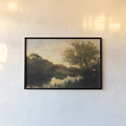 Breaking Dawn by Julia Purinton. shown as a paper print in a black flame. Available as a archival giclee rolled canvas, fine art paper, or poster print. SKU 37724i.