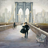 Bridge to NY v.2 by Julia Purinton. SKU 22514a. Archival Giclee Fine art print for wall decor.