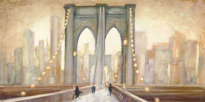 Bridge to New York Dusk by Julia Purinton