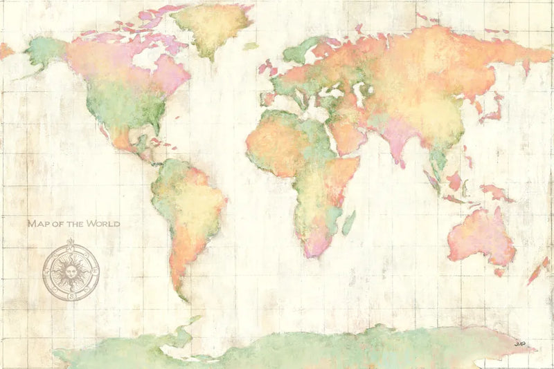 Bright World by Julia Purinton. SKU 53229i. Archival Giclee Fine art print for wall decor.