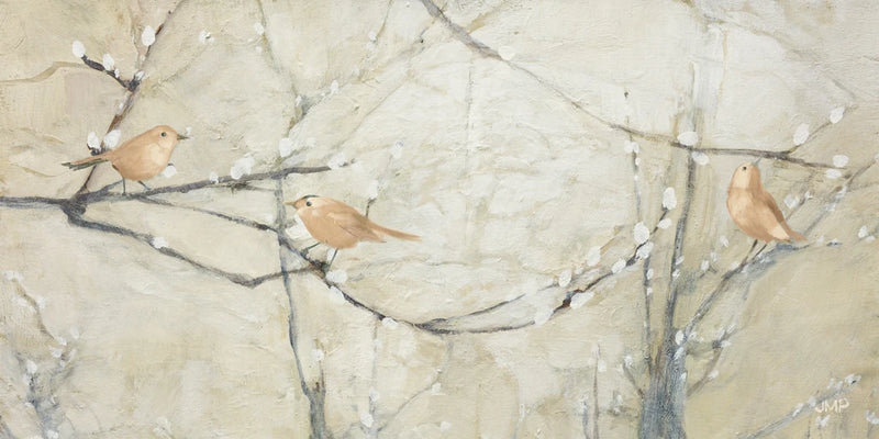 Budding Pussy Willow with Birds by Julia Purinton