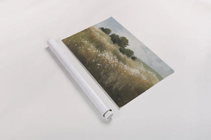 Calm Meadow by Julia Purinton. shown as a rolled paper print. Available as archival giclee rolled canvas, fine art paper, or poster print. SKU 89474i.