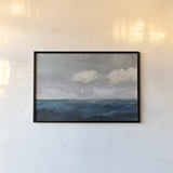 Calm Seas by Julia Purinton. shown as a paper print in a black flame. Available as a archival giclee rolled canvas, fine art paper, or poster print. SKU 104559i.