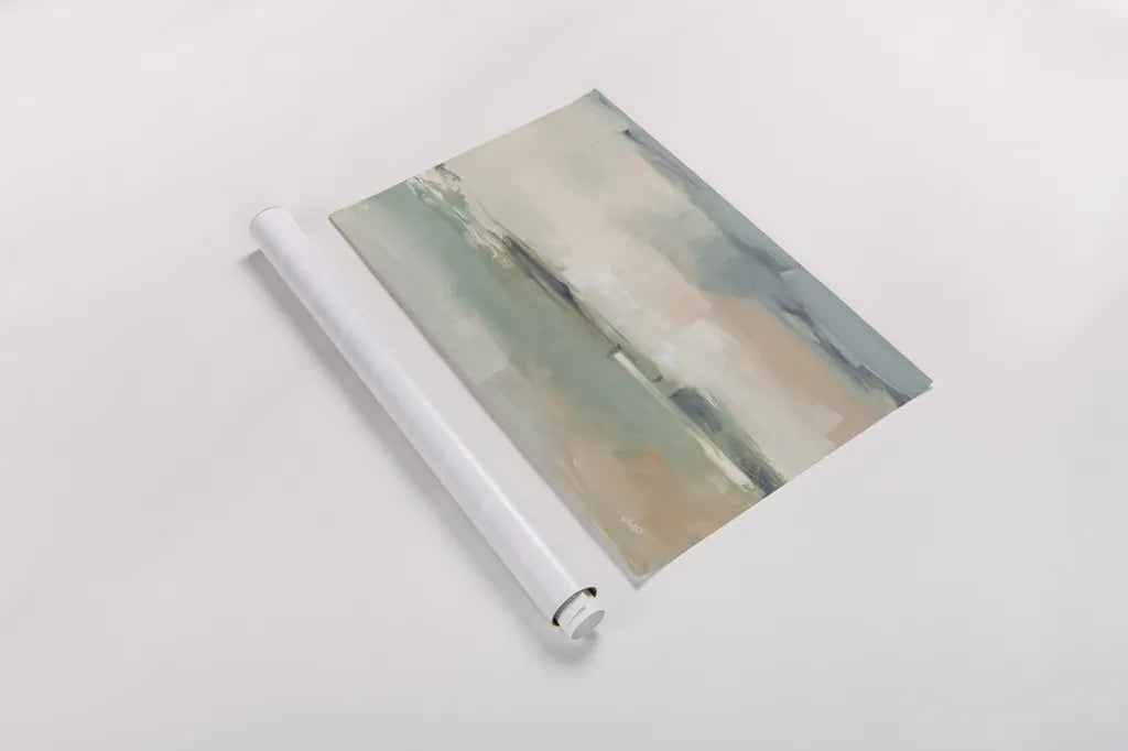 Calm Waters Crop by Julia Purinton. shown as a rolled paper print. Available as archival giclee rolled canvas, fine art paper, or poster print. SKU 82608i.