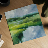 Causeway by Julia Purinton. Shown as a detailed flat fine art print, highlighting archival giclee quality. Available as an archival giclee rolled canvas, fine art paper, or poster print. SKU 82634a.