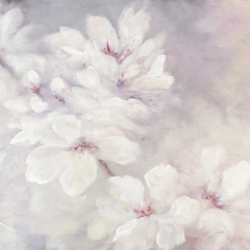 Cherry Blossoms Square by Julia Purinton. SKU 31783a. Archival Giclee Fine art print for wall decor.