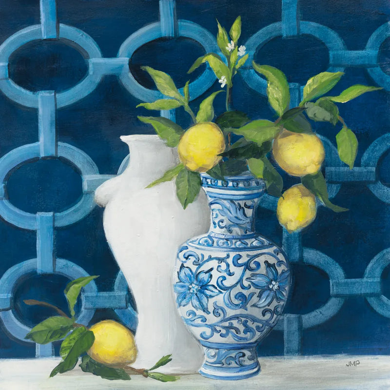 Chinoiserie Delight by Julia Purinton. SKU 87669a. Archival Giclee Fine art print for wall decor.