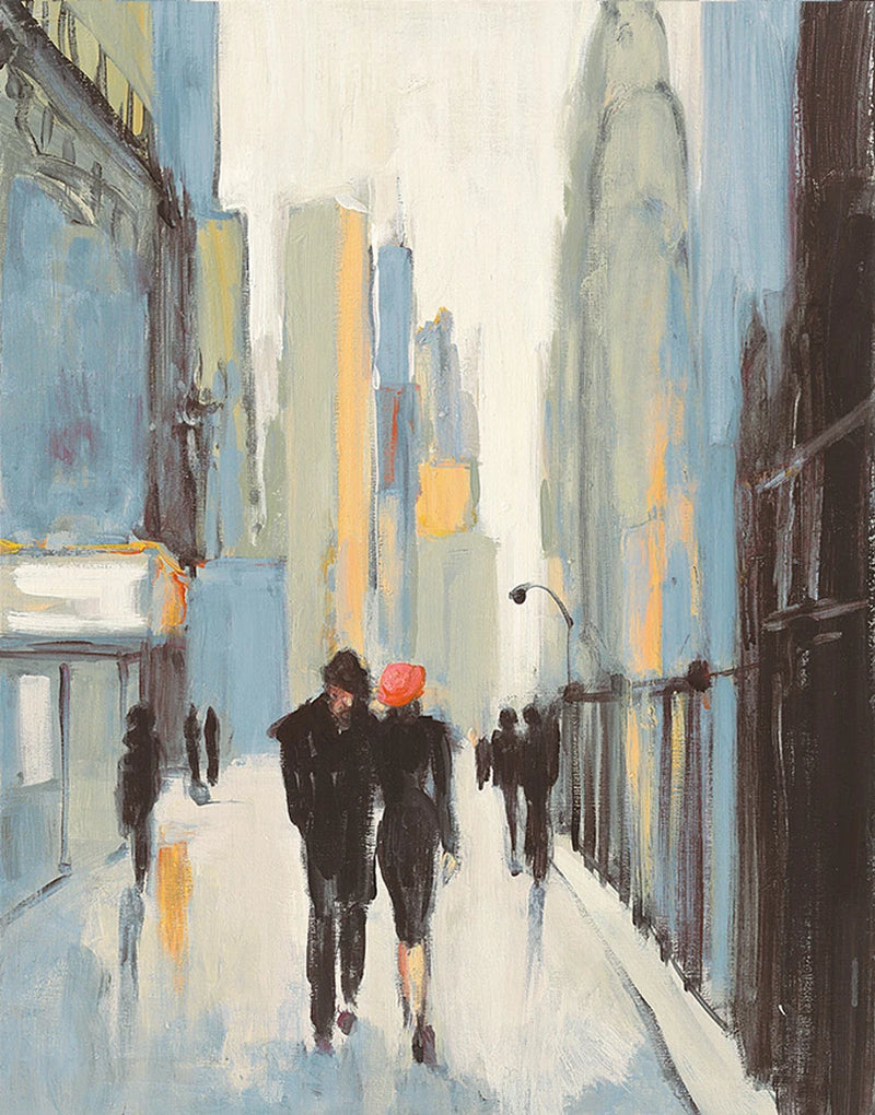 City Stroll Blue by Julia Purinton