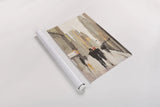 City Stroll Neutral by Julia Purinton. shown as a rolled paper print. Available as archival giclee rolled canvas, fine art paper, or poster print. SKU 37744h.
