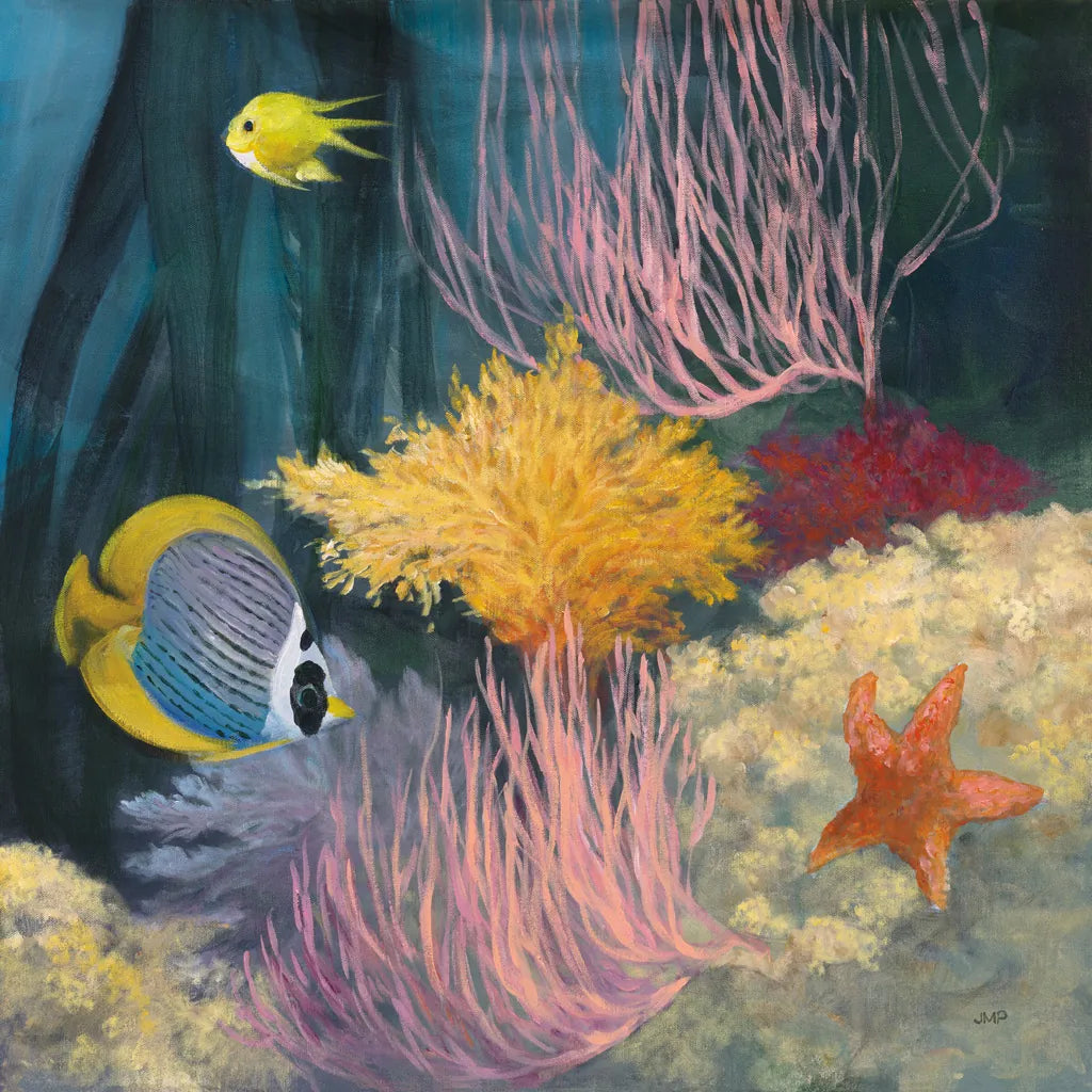 Coastal Reef II by Julia Purinton. SKU 66557a. Archival Giclee Fine art print for wall decor.