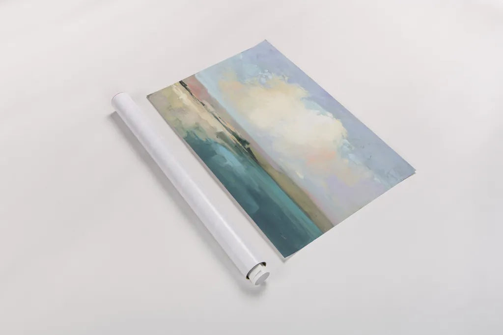 Coastal Sky by Julia Purinton. shown as a rolled paper print. Available as archival giclee rolled canvas, fine art paper, or poster print. SKU 56319i.