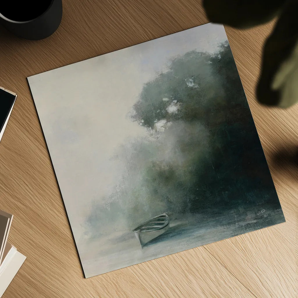 Coastal Solitude by Julia Purinton. Shown as a detailed flat fine art print, highlighting archival giclee quality. Available as an archival giclee rolled canvas, fine art paper, or poster print. SKU 73242a.