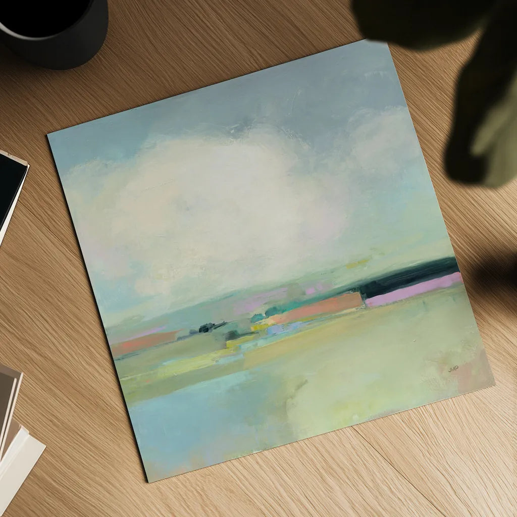 Colorful Horizon I by Julia Purinton. Shown as a detailed flat fine art print, highlighting archival giclee quality. Available as an archival giclee rolled canvas, fine art paper, or poster print. SKU 57176a.