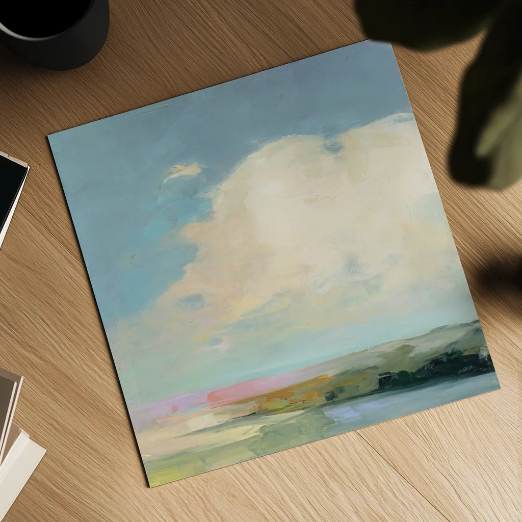 Colorful Horizon II by Julia Purinton. Shown as a detailed flat fine art print, highlighting archival giclee quality. Available as an archival giclee rolled canvas, fine art paper, or poster print. SKU 57177a.