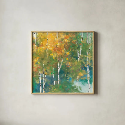 Confetti I by Julia Purinton. Shown in a natural wood glass frame for a timeless modern aesthetic. Available as an archival giclee rolled canvas, fine art paper, or poster print. SKU 15826a.