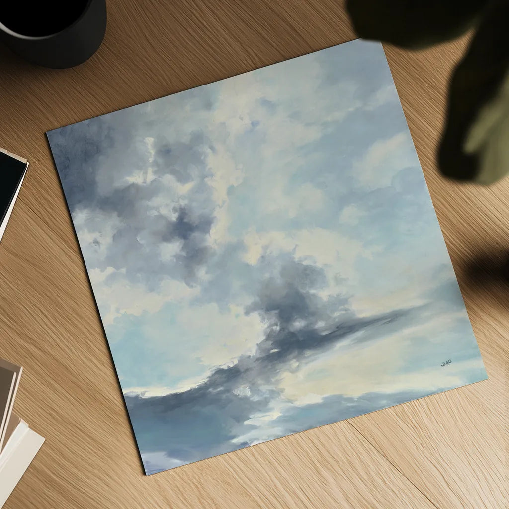 Cool Evening Clouds by Julia Purinton. Shown as a detailed flat fine art print, highlighting archival giclee quality. Available as an archival giclee rolled canvas, fine art paper, or poster print. SKU 70360a.