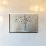 Cotton Bouquet Crop by Julia Purinton. shown as a paper print in a black flame. Available as a archival giclee rolled canvas, fine art paper, or poster print. SKU 31779i.