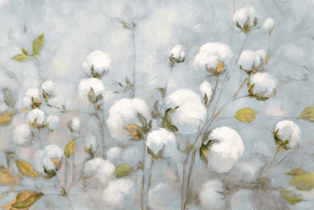 Cotton Field Blue Gray by Julia Purinton. SKU 42243i. Archival Giclee Fine art print for wall decor.