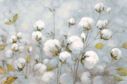 Cotton Field Blue Gray by Julia Purinton. SKU 42243i. Archival Giclee Fine art print for wall decor.